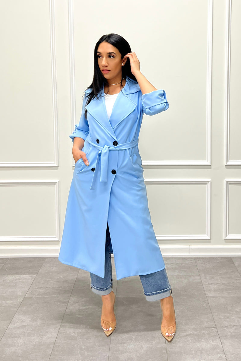 Lightweight Trench Coat (Sky) – The East Wing