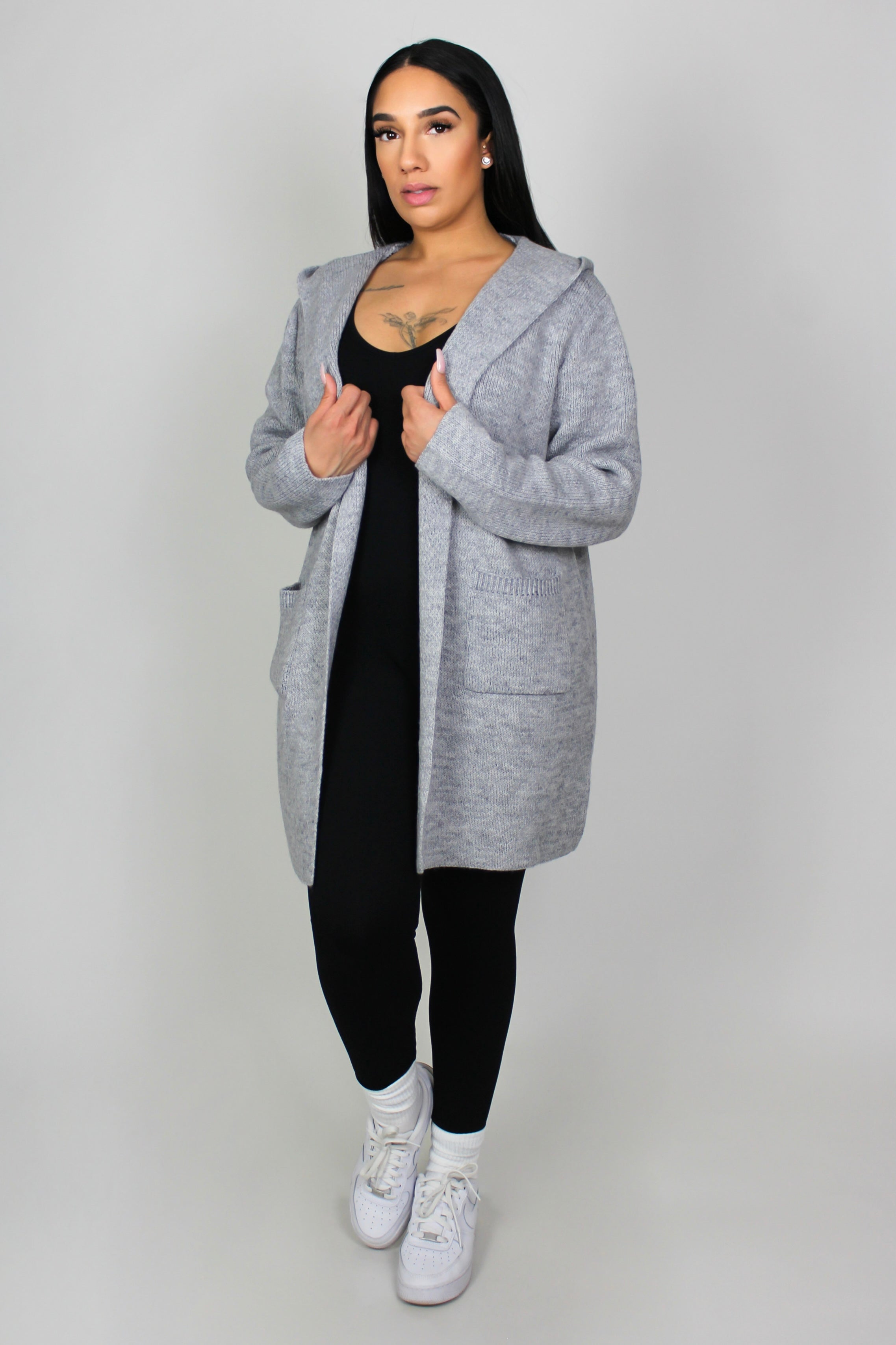 【HI FI FNK】Gryson Hooded Cardigan HI FI FNK】Gryson Hooded Cardigan Skye Hooded Cardigan