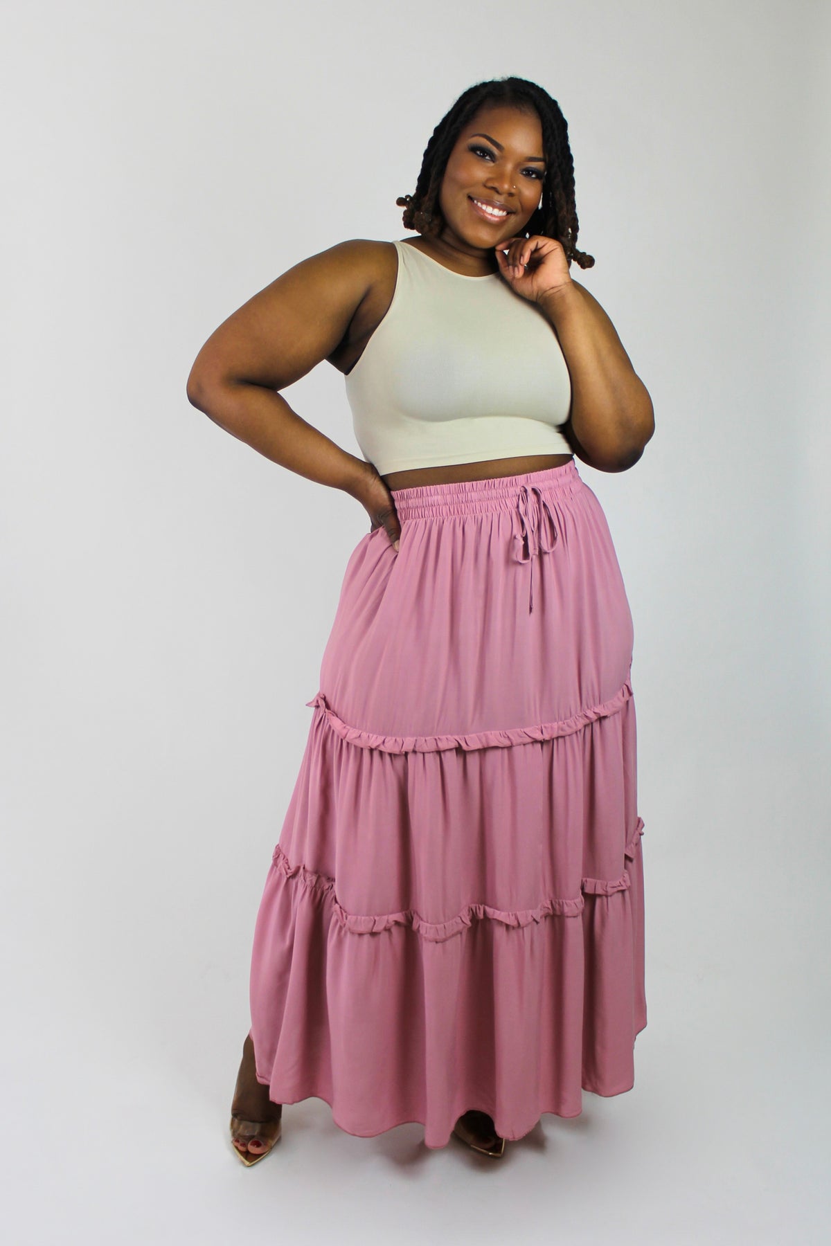 Tiered maxi skirt xxl Clearance